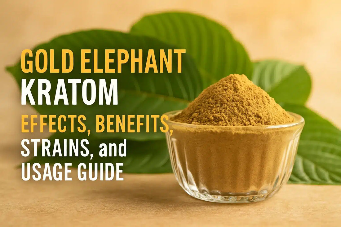 Gold Elephant Kratom Effects Benefits Strains Powder Capsules Use