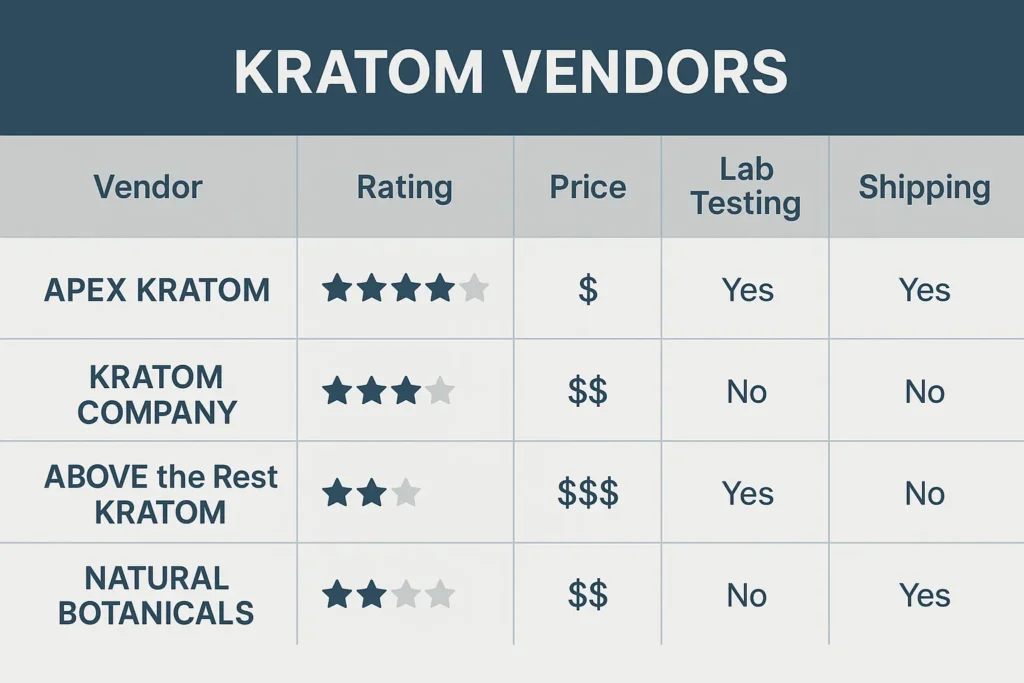 Apex Kratom Vendor Reviews
