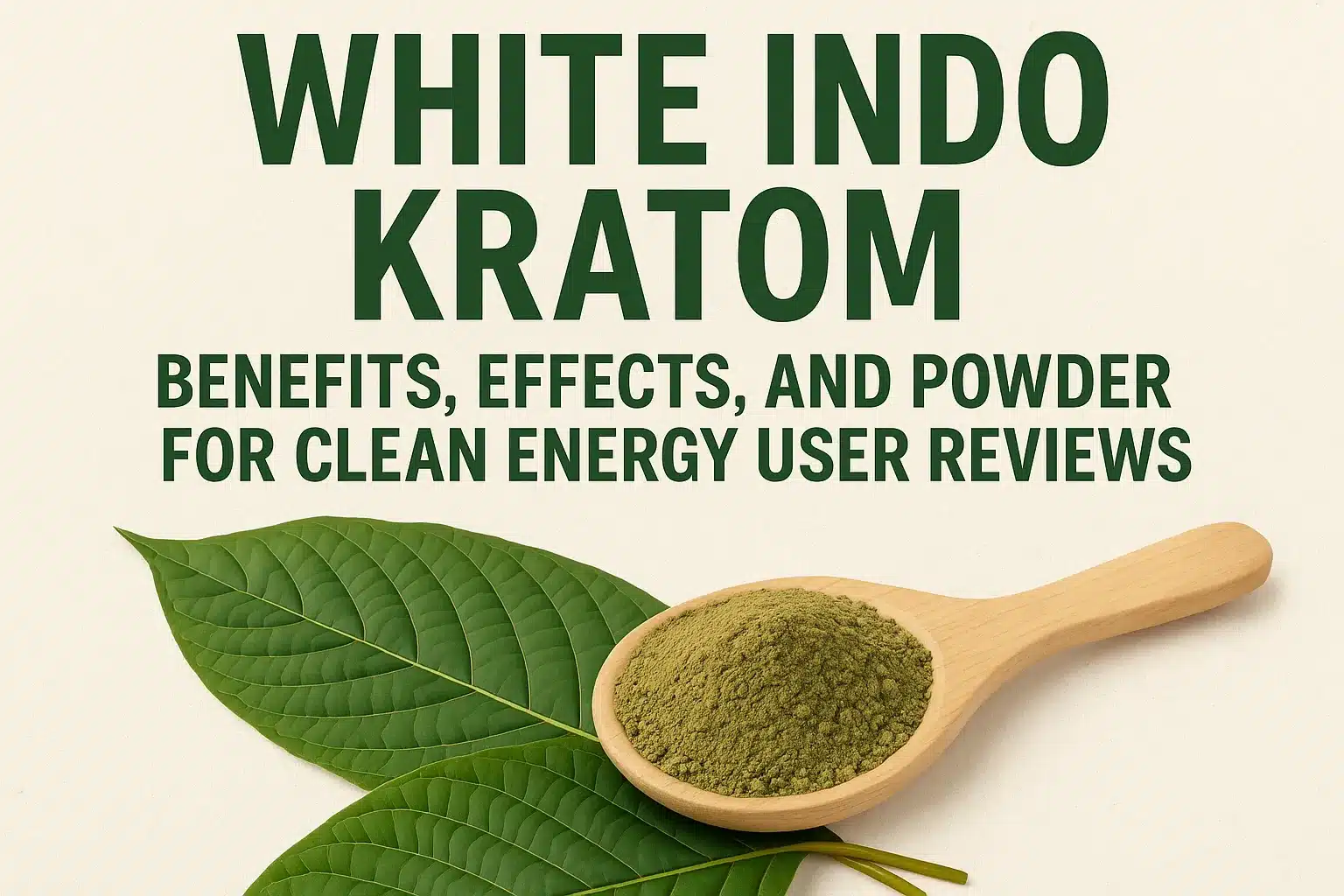White Indo Kratom Benefits