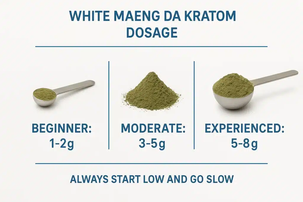 White Maeng Da Kratom dosage