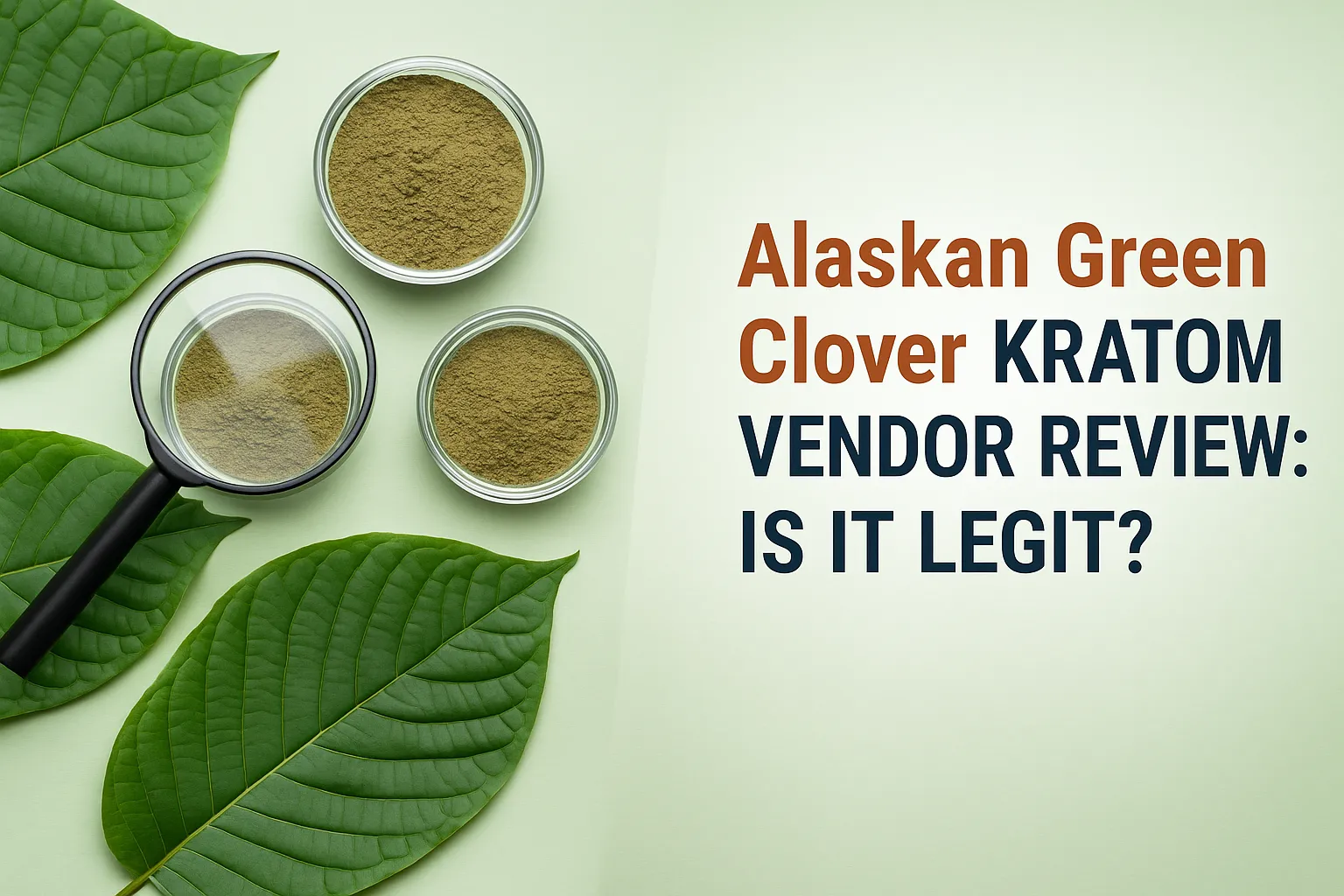 Alaskan Green Clover Kratom Vendor Review