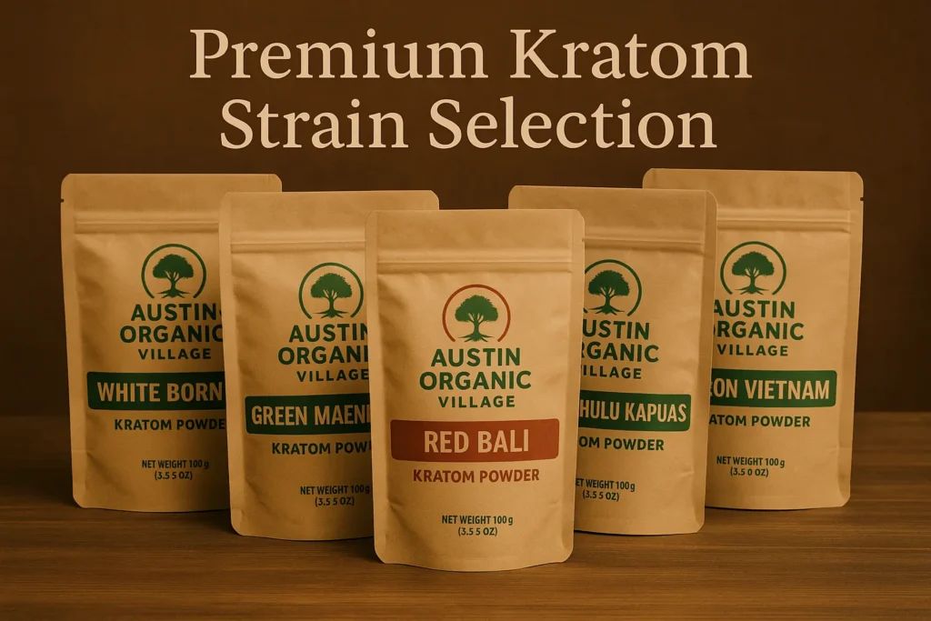 Austin Organic Village Kratom Vendor Products