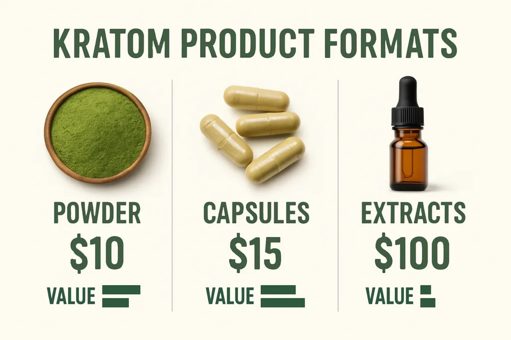 Borneohale Kratom Vendor products and pricing