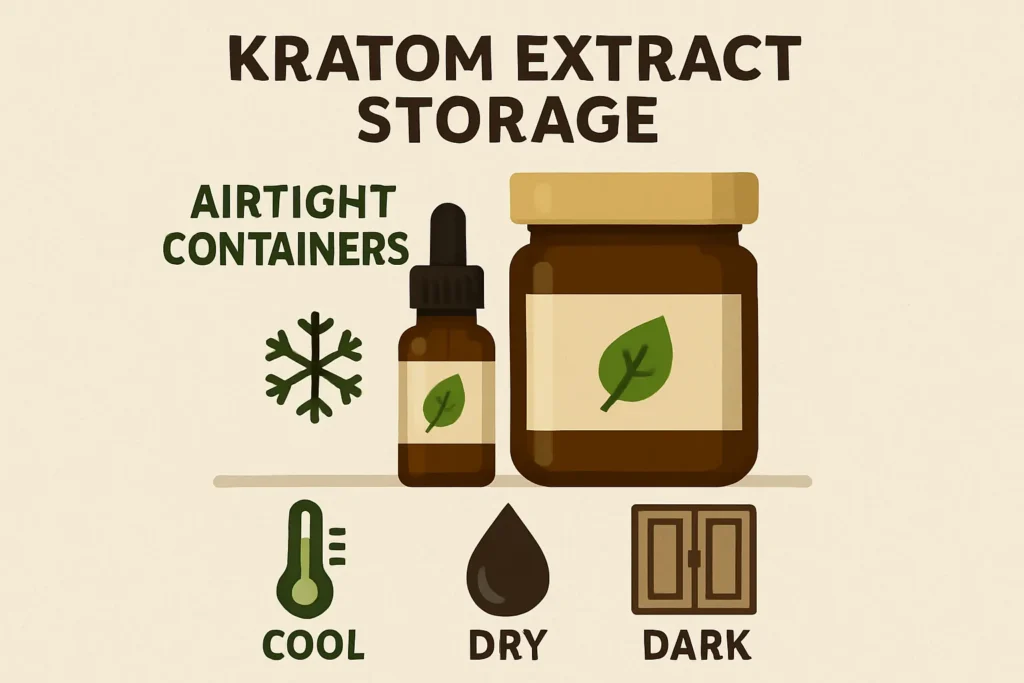Green Vietnam Extract Kratom storage
