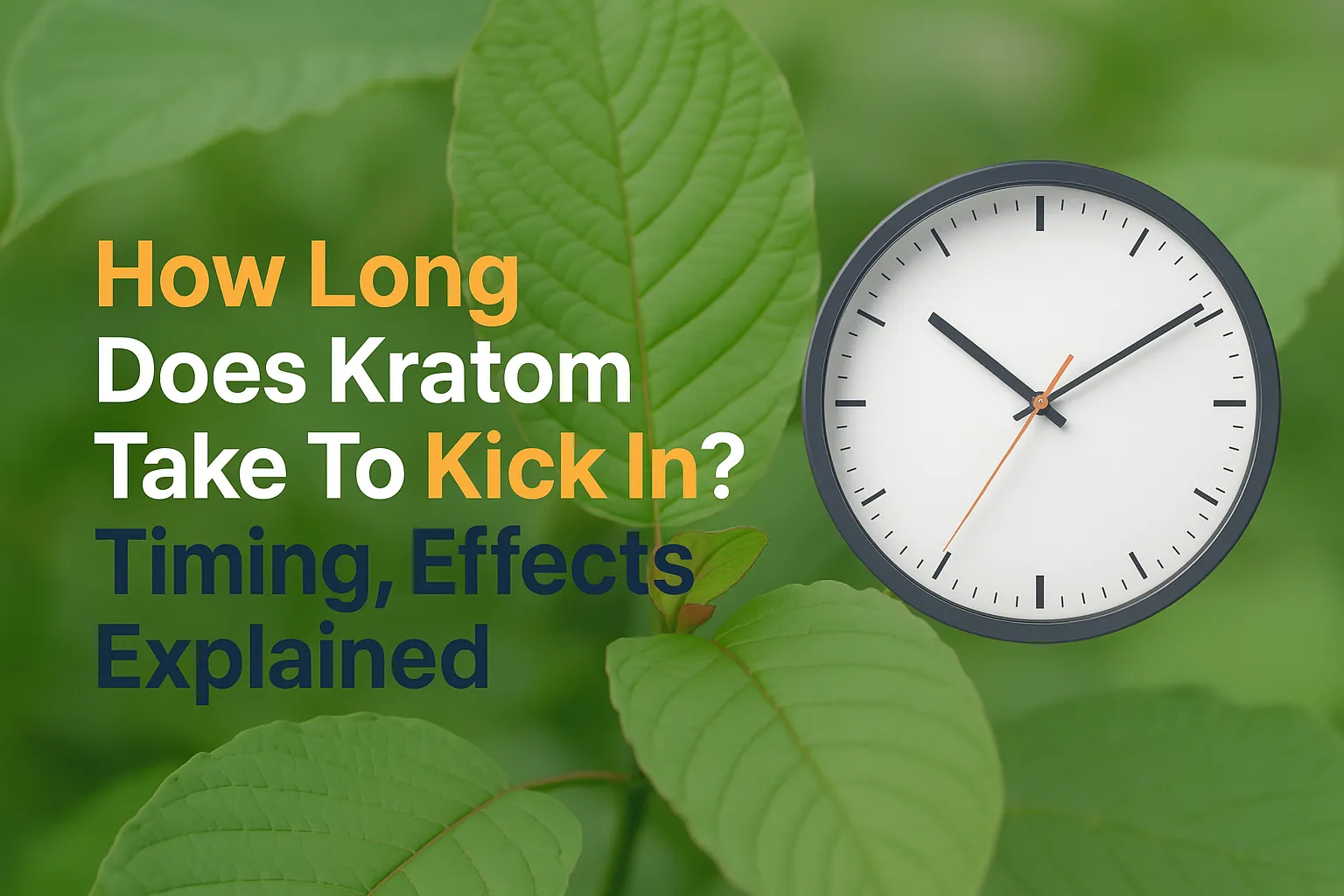 How Long Does Kratom Take To Kick In