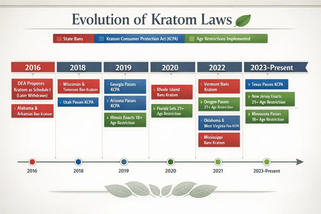 How Old To Buy Kratom and Kratom Laws history in US