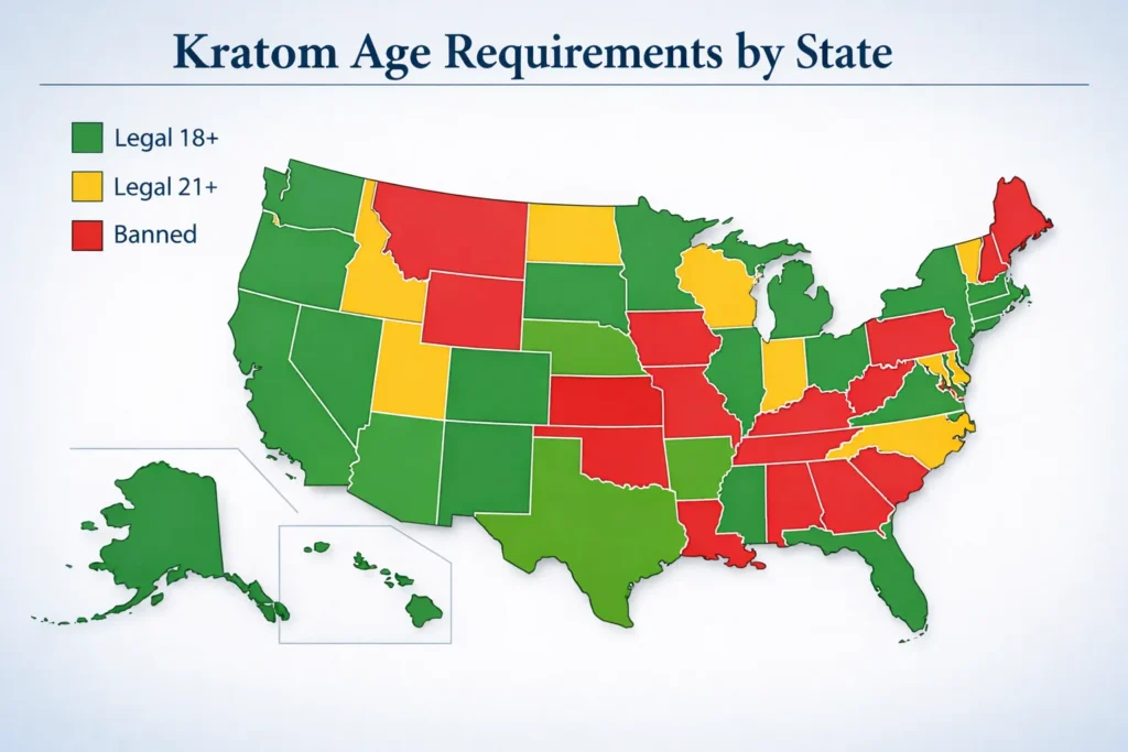 How Old To Buy Kratom and Legal Status in States