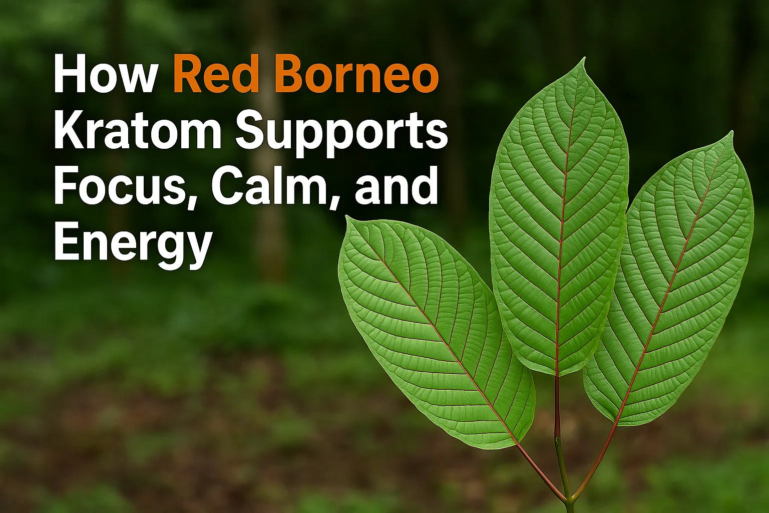 How Red Borneo Kratom Supports Focus, Calm, and Energy