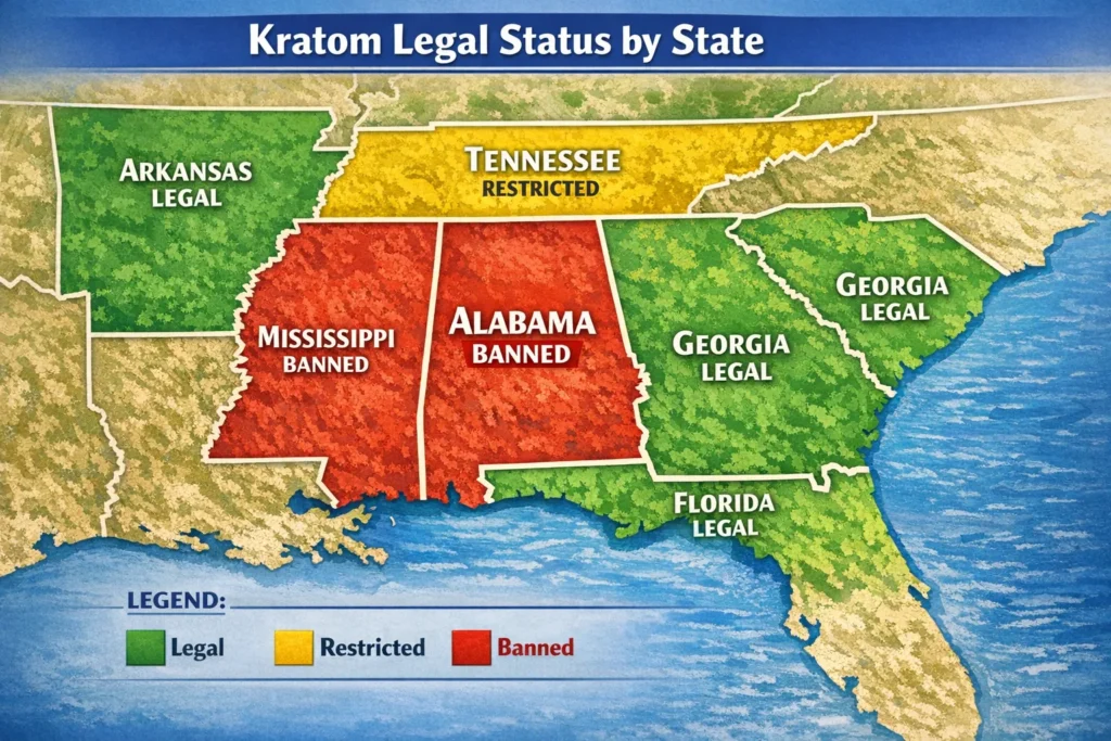 Is Kratom Legal In Alabama and other US states