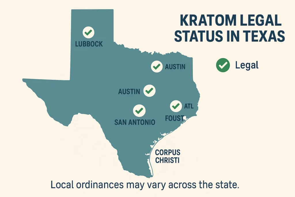 Is Kratom Legal in Texas Local Laws