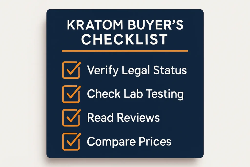 KRatom buyer Checklist