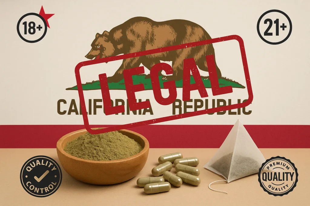 Kratom Legal age in California