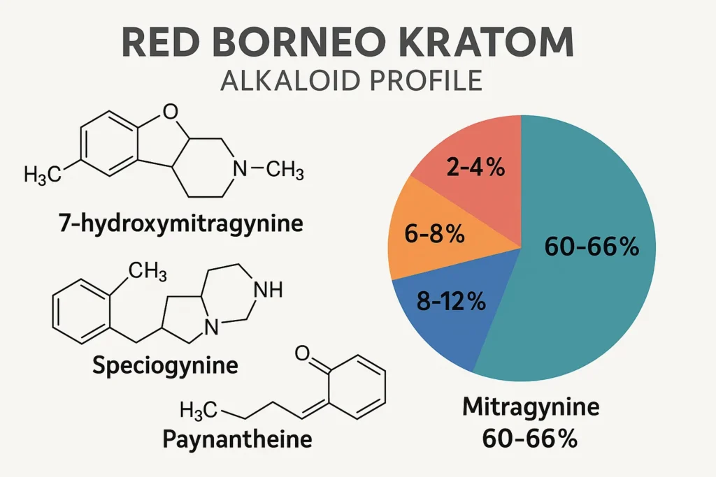 Red Borneo Kratom Alkaliod Profile(