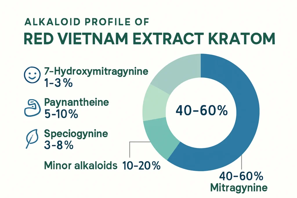 Red Vietnam Extract Kratom Alkaloid profile