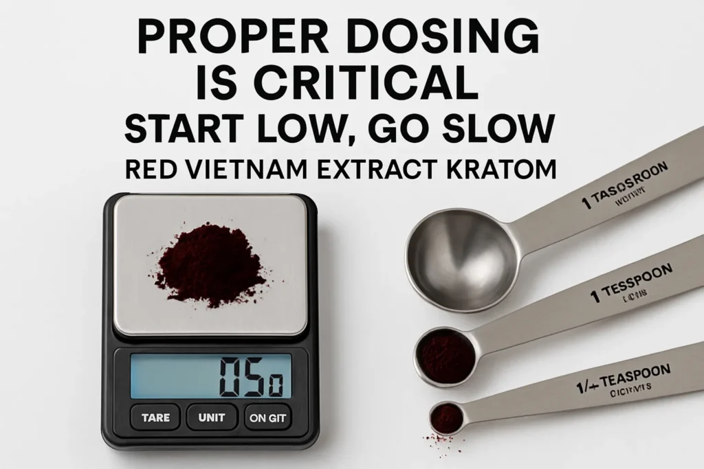 Red Vietnam Extract Kratom dose