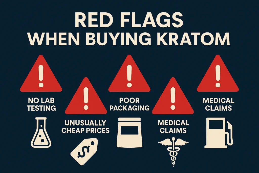 Where to Buy Kratom Near Me and vendors red flags before buying