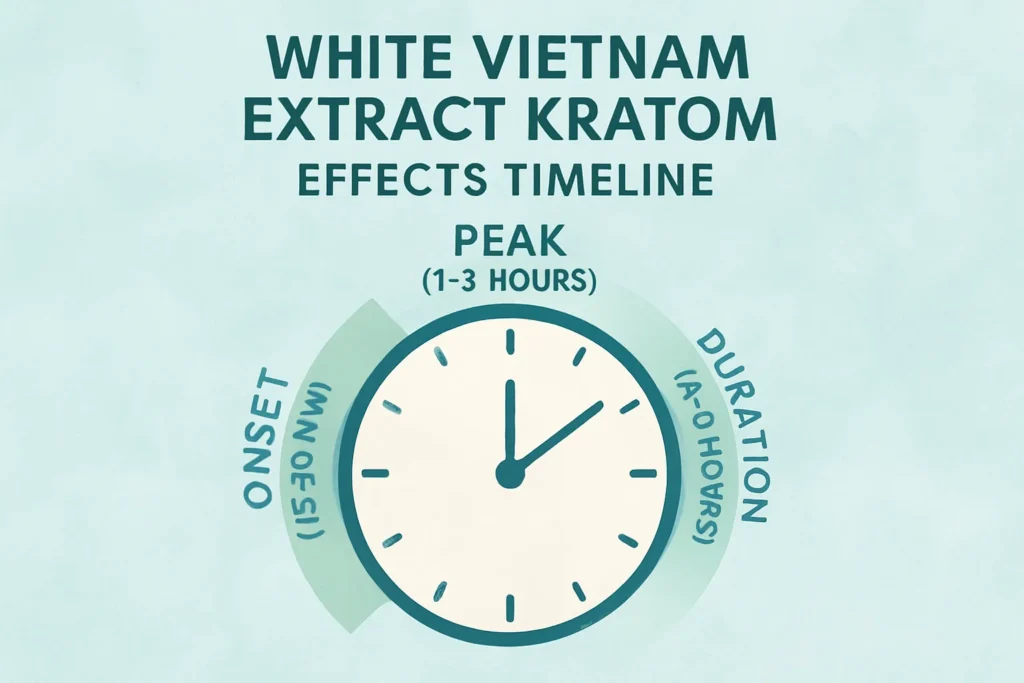 White Vietnam Extract Kratom effects timeline