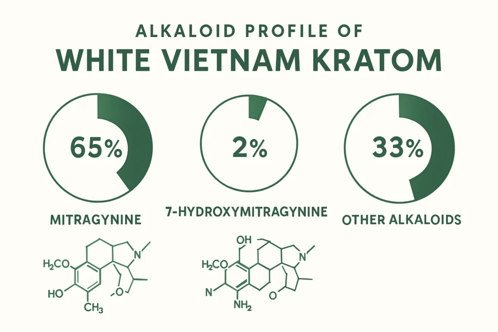 White Vietnam Kratom Reviews And Alkaloid Profile