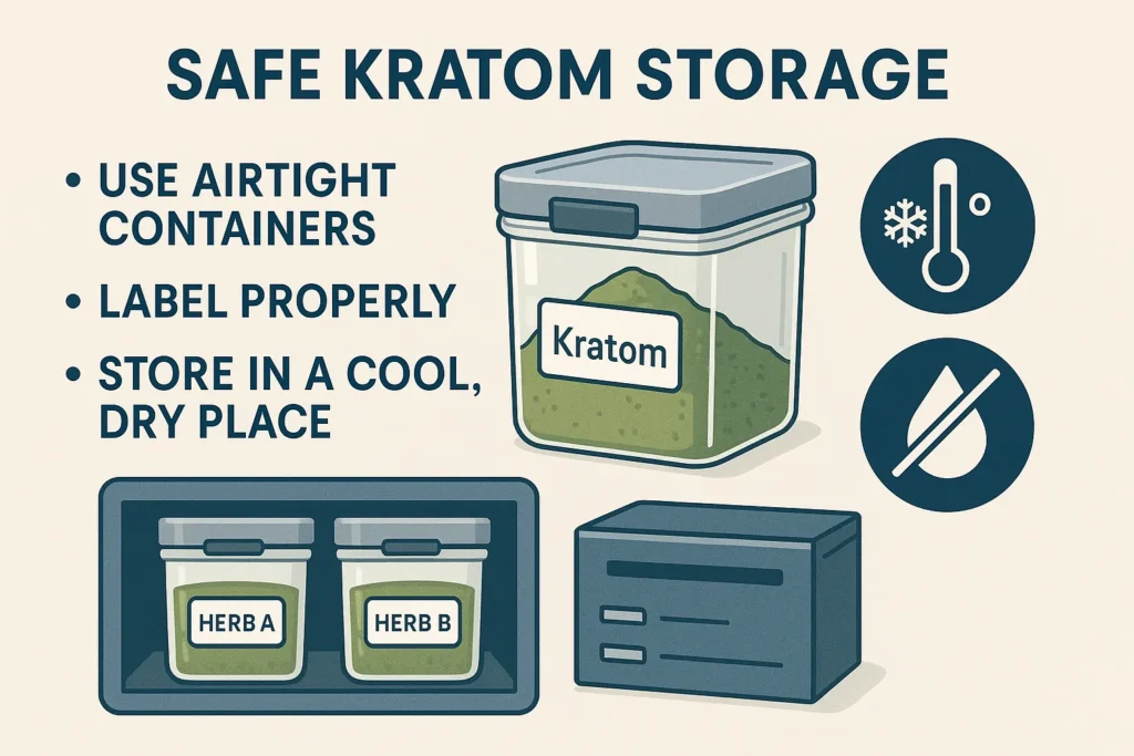 how keep kratom safe at home