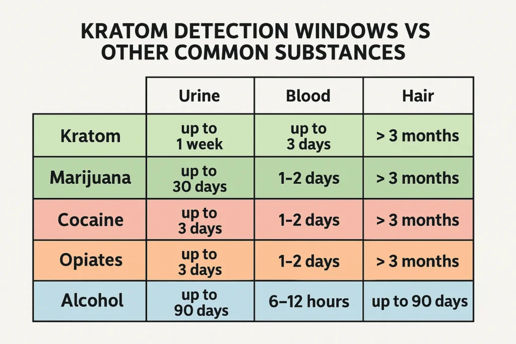 kratom detection window