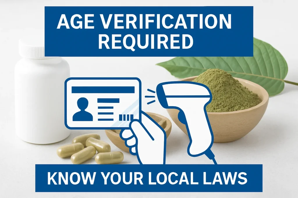 kratom legal age verication required documents