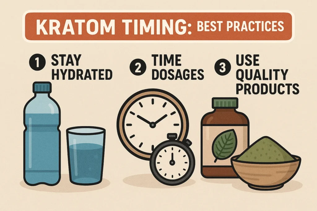 kratom take best timing