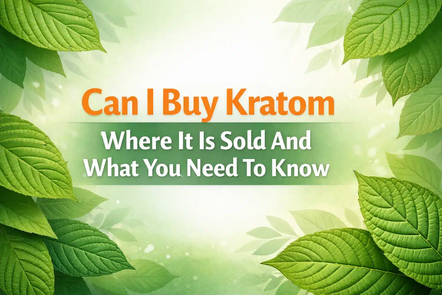 Can I Buy Kratom