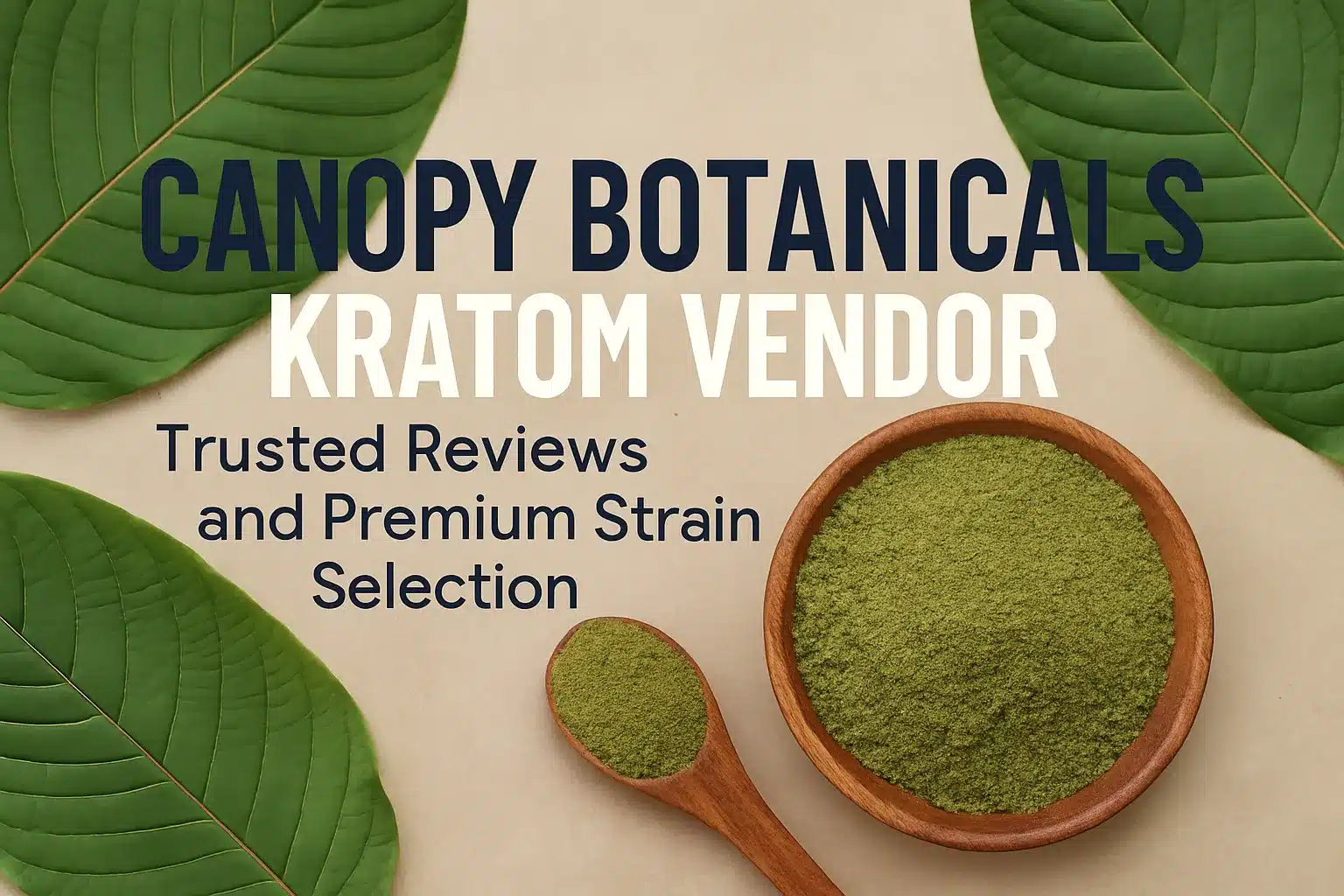 Canopy Botanicals Kratom Vendor Trusted Reviews Strains Powder