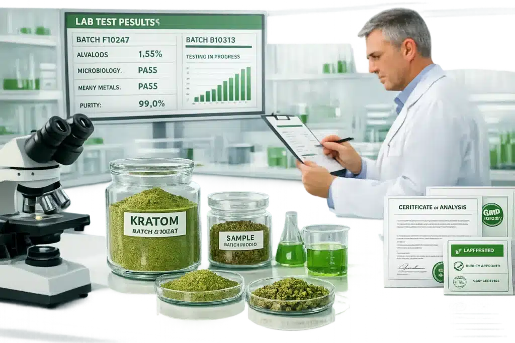 Christopher's Organic Botanicals Kratom Vendor lab testing