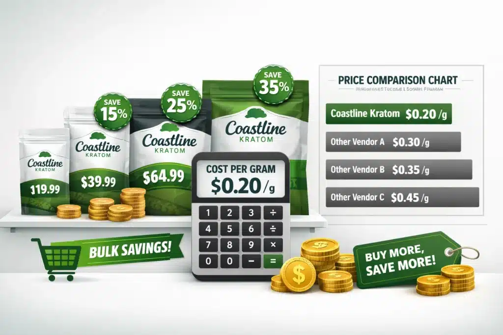 Coastline Kratom Vendor Pricing