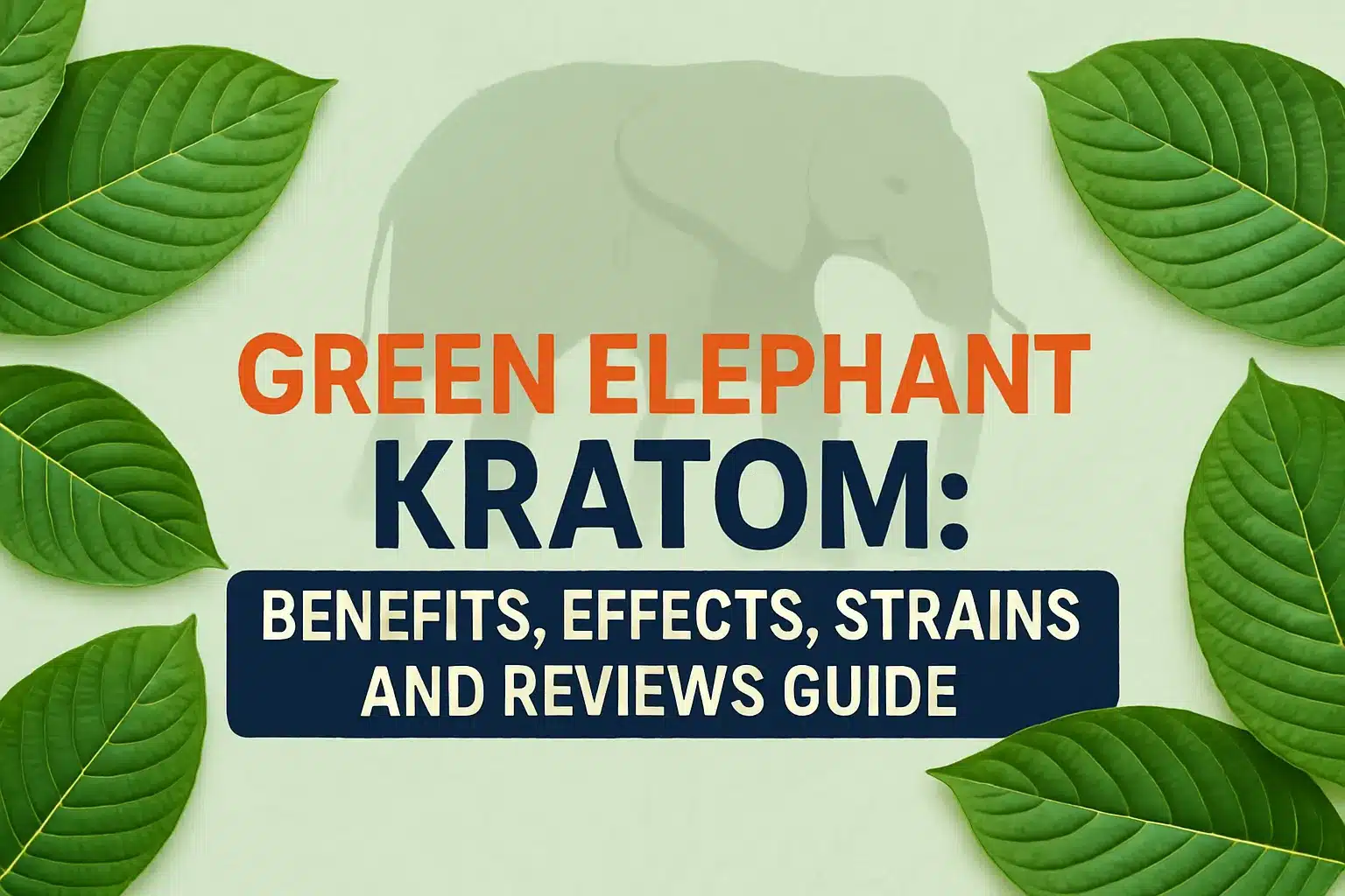 Green Elephant Kratom Benefits