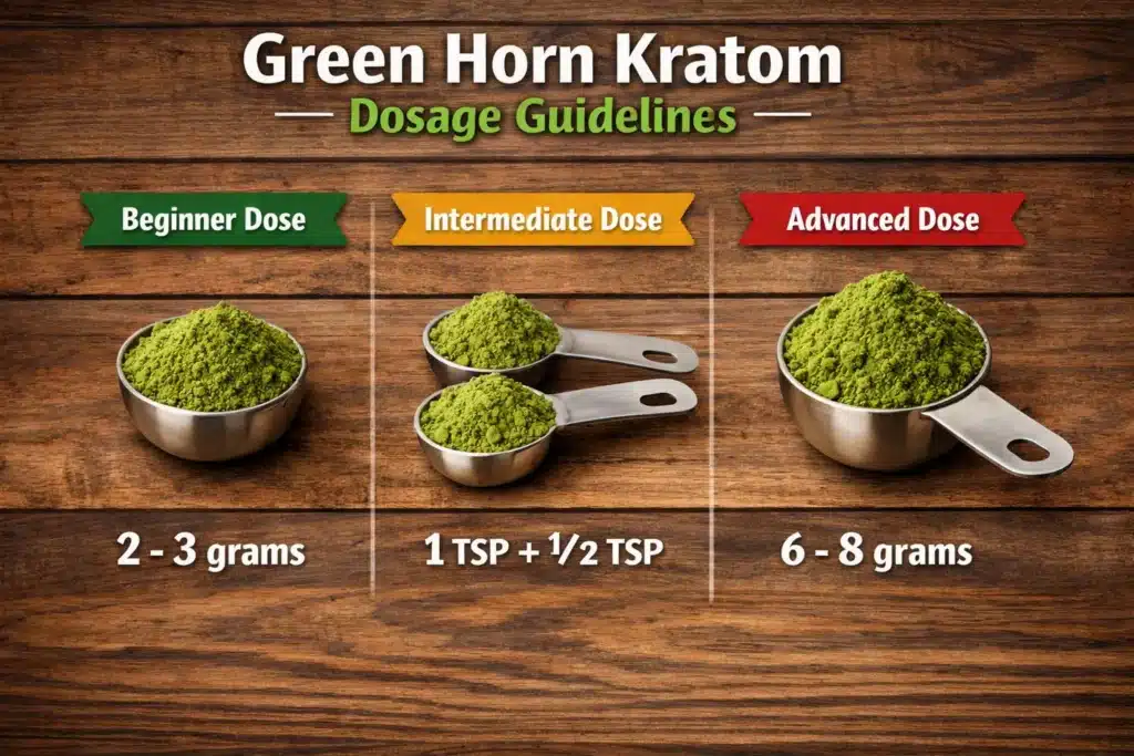 Green Horn Kratom dose