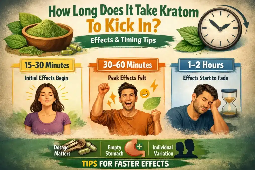 How Long Does It Take Kratom To Kick In effects onset time
