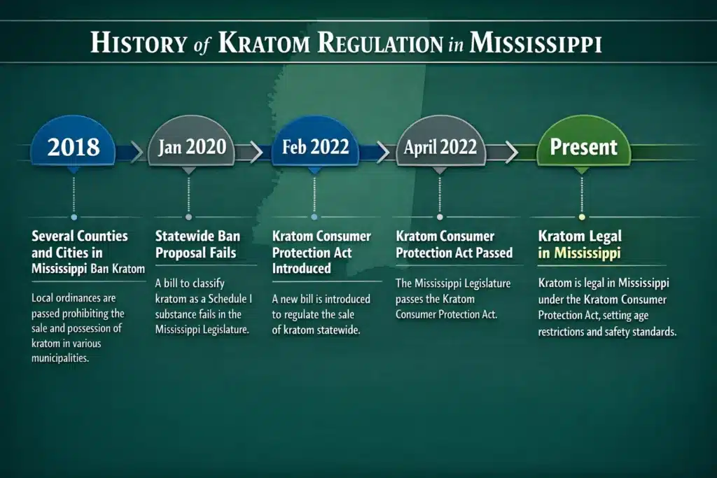 Is Kratom Legal In Mississippi and legal kratom history