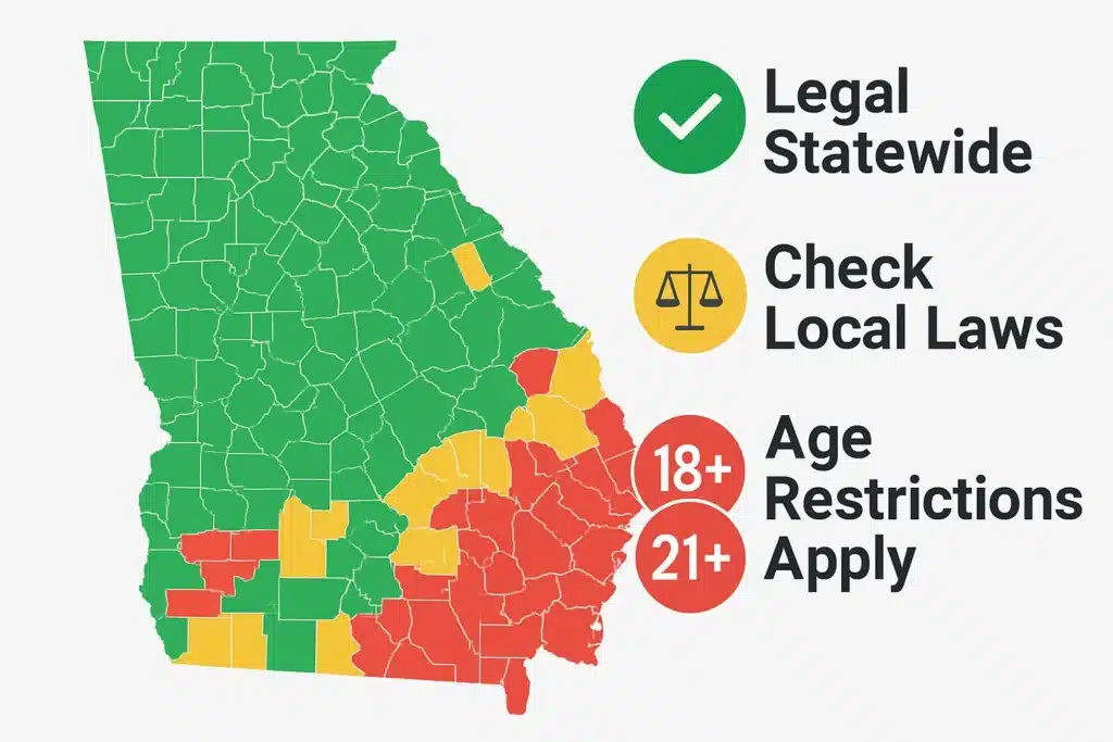 Kratom legality map of Georgia
