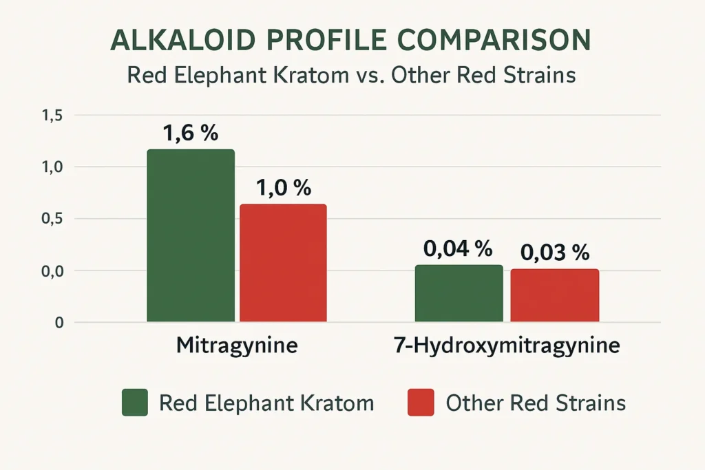 Comparison of alkaloid profiles