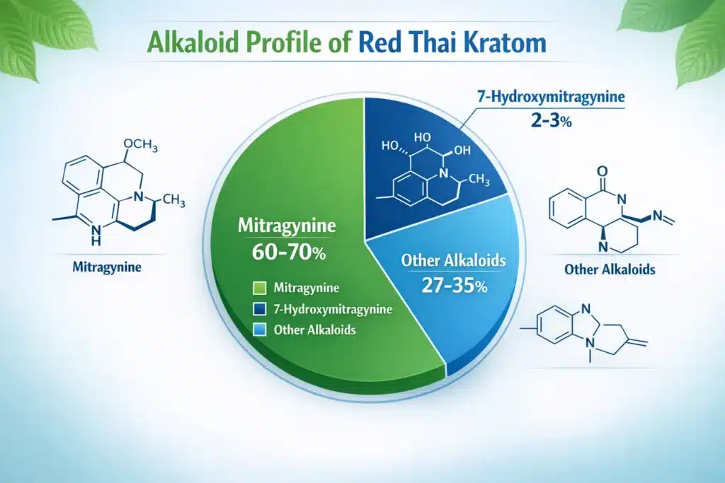Red Thai Kratom Alkaloid profile