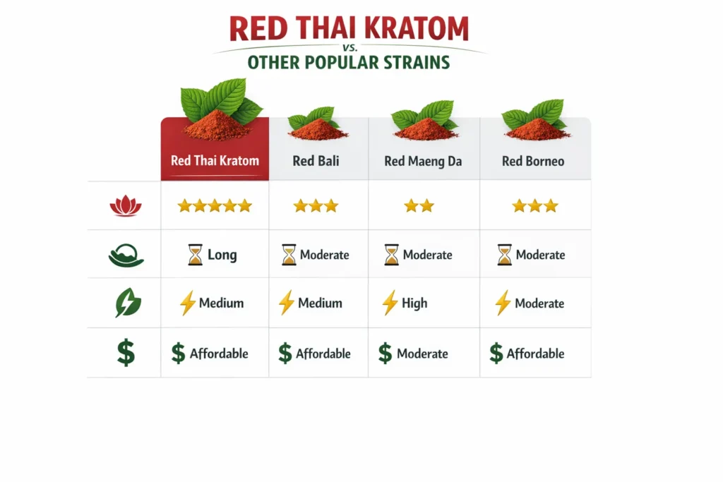 Red Thai Kratom Benefits dose