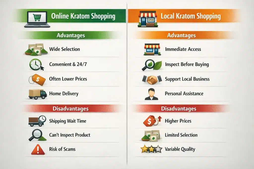 Where Can U Buy Kratom Online vs local