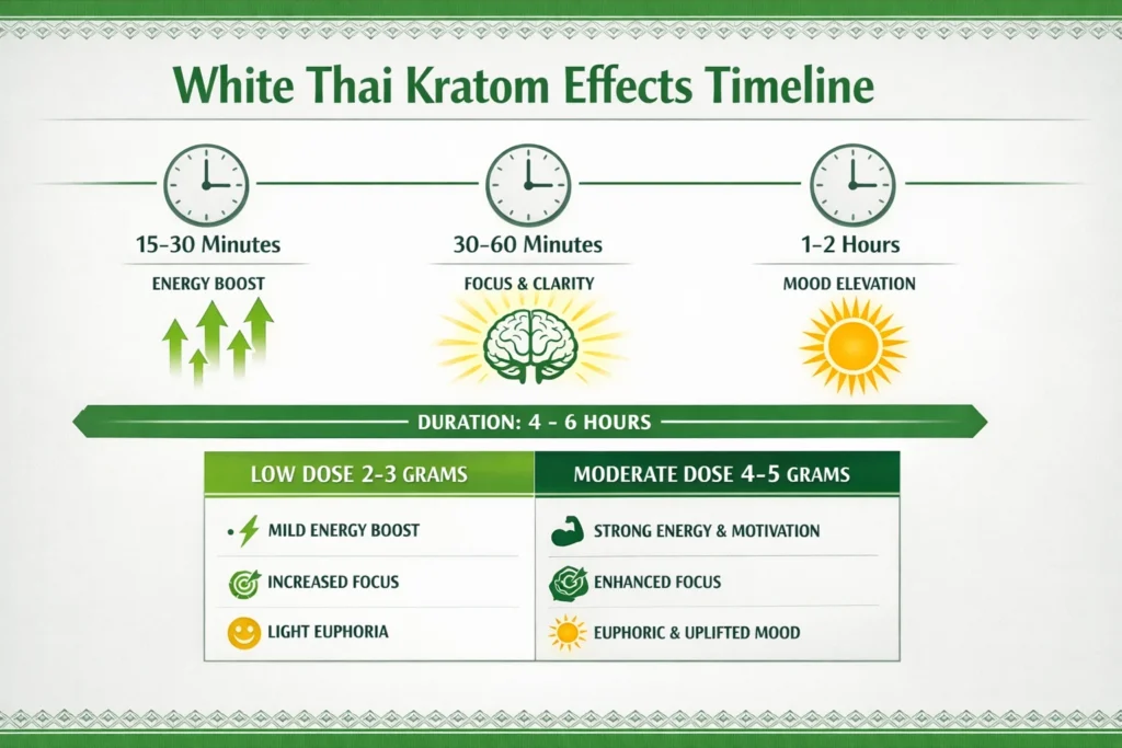 White Thai Kratom Benefits, Effects