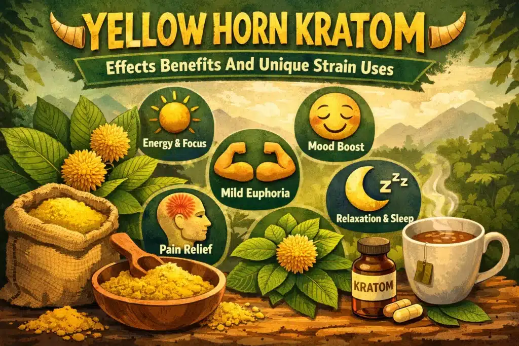 Yellow Horn Kratom Effects Benefits timeline