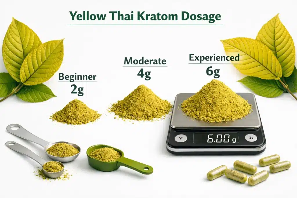 Yellow Thai Kratom dosage guidelines