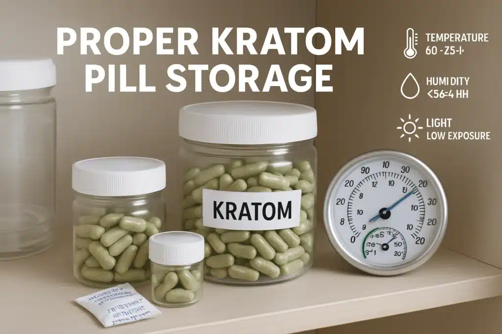 kratom pills storage